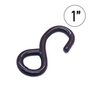 1" Heavy Duty S Hook - 3,300 lbs Breaking Strength, 1,100 lbs WLL, Full PE Coated Tie Down Hook-1