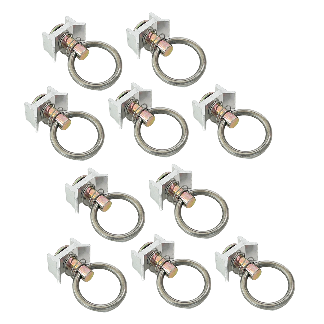 Single Stud Anchor Track Fitting: Set of 10 - 4,000 lbs Load Capacity