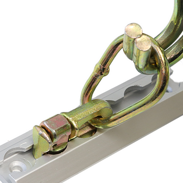 Double Stud Pear Ring Track Fitting: Enhanced Cargo Control - 0