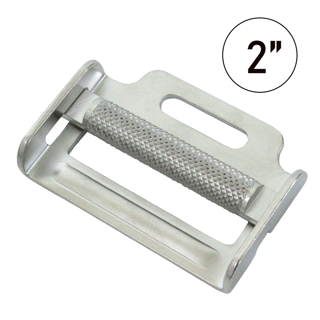 Roller Tie Down Adjuster - Zinc Plated (2") - Racing, Rodeo, Trailer