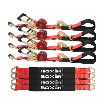 Boxer Ultimate Pro: Premium Heavy-Duty Tie-Back Style Car Tie Down Kit