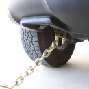 Grade 70 18" Trailer Safety Chain with Oval Ring and Grab Hook-2