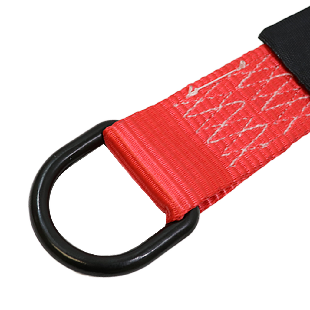 Heavy Duty Pro Lasso Strap with Black D Rings - Towing, Recovery, Tie-Down