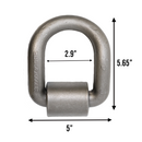 Heavy Duty 1" Forged Lashing Bent D-Ring with Mounting Bracket-3