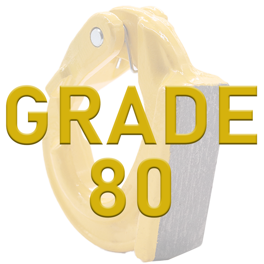 Heavy-Duty 2-Ton Weld-On Forged Anchor Hooks with Safety Latch - G80 Construction