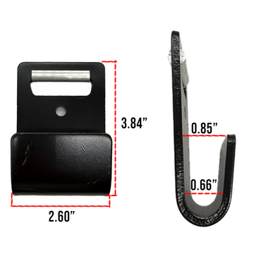 2" Flat Hook with Abrasive Protector - 0