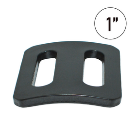 1" Bent Slide Bar Tie Down Webbing Adjuster - 3300lb Break Strength - Easy Grip, Low Profile