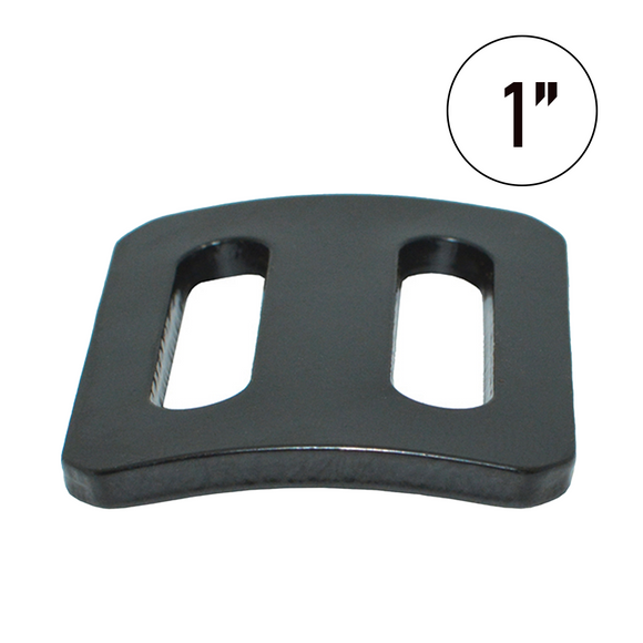 1" Bent Slide Bar Tie Down Webbing Adjuster - 3300lb Break Strength - Easy Grip, Low Profile
