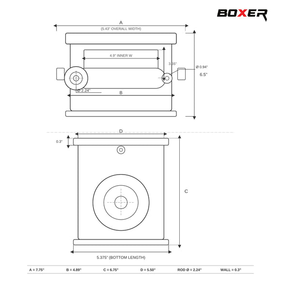 4" Portable Standard Sliding Winch