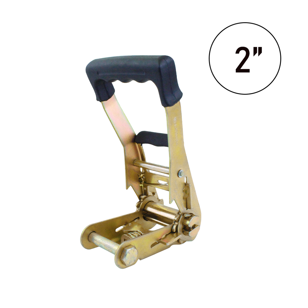 Pro Hauler 2" Long Wide Ratchet Buckle: Heavy-Duty 10,000 lbs Capacity with Ergonomic Rubber Handle