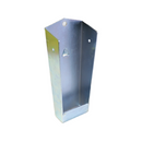 Fleming-Style Galvanized Square Sleeve for Wooden Stakes-1