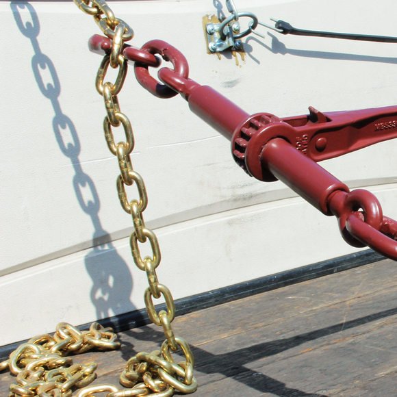 3/8" X 20' Transport Chain w/ Clevis Grab Hook Grade 70