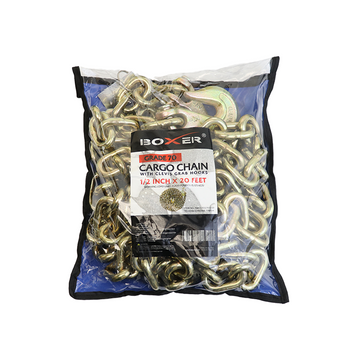 1/2" X 20' Grade 70 Transport Chain with Clevis Grab Hook - 0