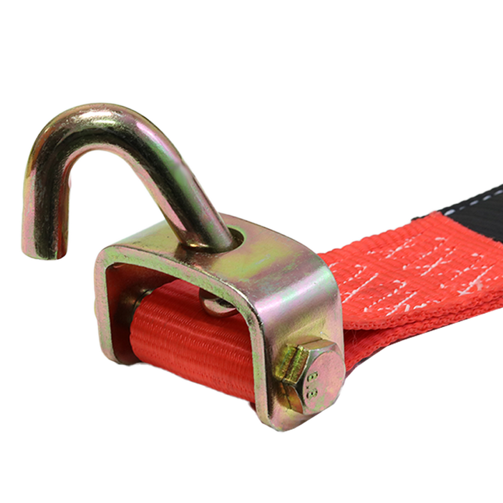 Boxer GripGuard Pro Swivel J Hook Car Tie Down 4 Pack 2" x 8' with Advanced 3-Point System