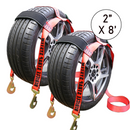 Boxer EliteGrip Pro 2" x 8' Premium Wheel Basket Tire Holder with Snap Hooks and High-Performance Rubber Sleeves-1
