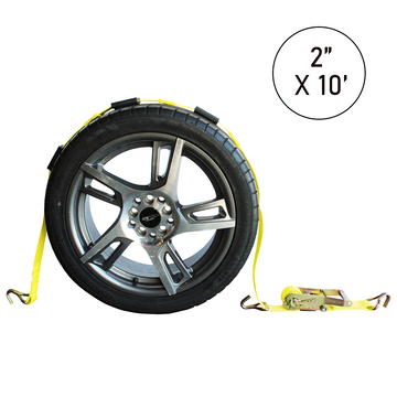 Boxer ProLatch Straight-Style 3-Point Tire Holder with Twin J Hooks