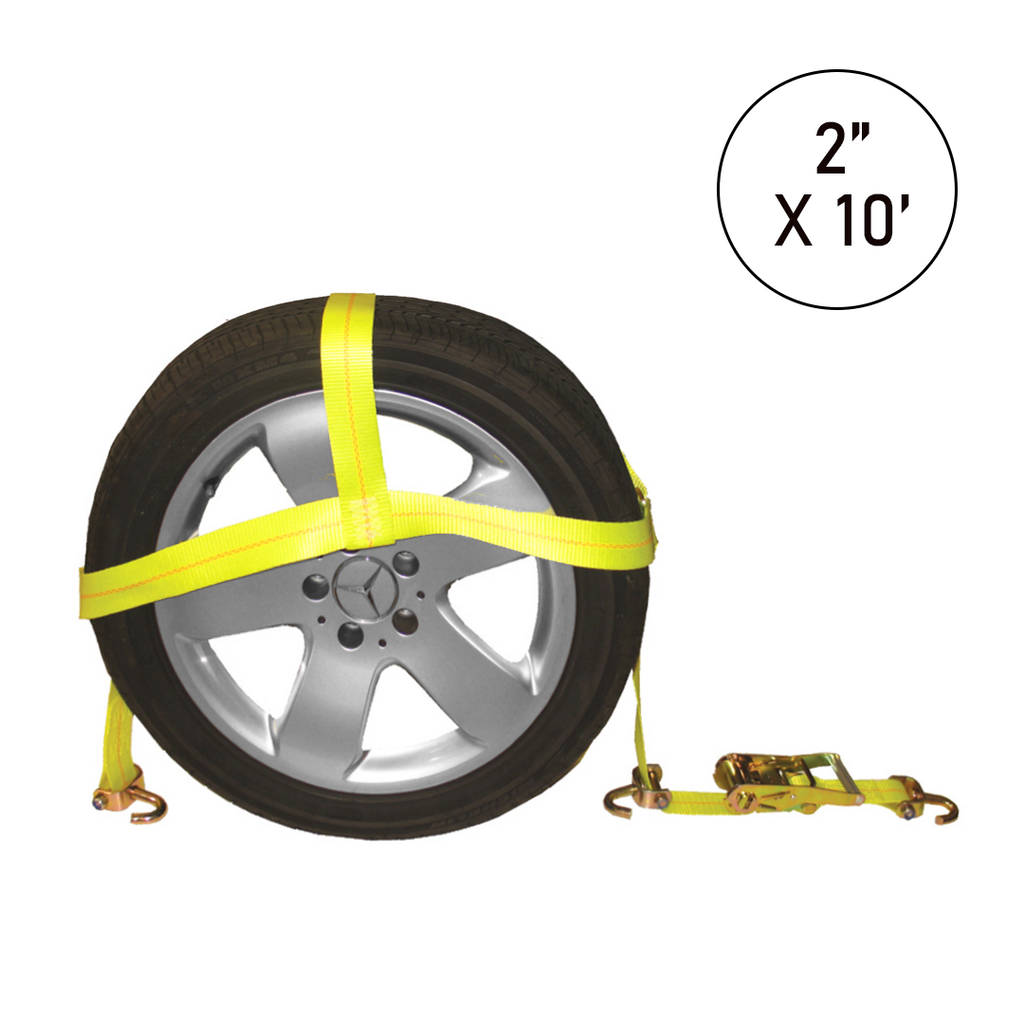 Boxer RoadGuard Pro 2" x 10' Wheel Basket Tire Holder: 3-Point System with Swivel Hook