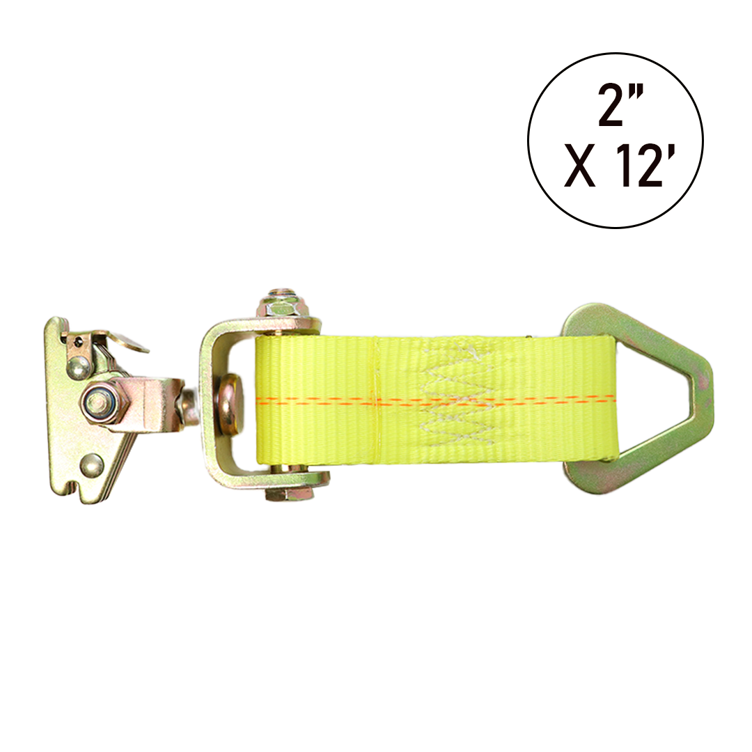 Forged Delta Ring Rope Tie-Off with E Track Swivel Idler - 4800 lbs Br ...