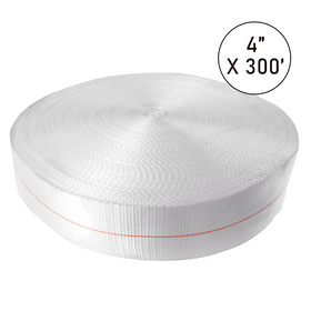 Buy white Boxer PowerPro 4" x 300' Heavy-Duty Polyester Tie Down Webbing Roll