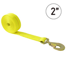 Boxer 2" USA Assembled Winch Strap - Heavy Duty Flat Snap Hook with Safety Latch - 10,000 lb BS - Custom Industrial Webbing-1
