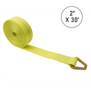 Boxer 2" USA Assembled Winch Strap - Heavy Duty Delta Ring - 10,000 lb BS - Custom Industrial Webbing-3