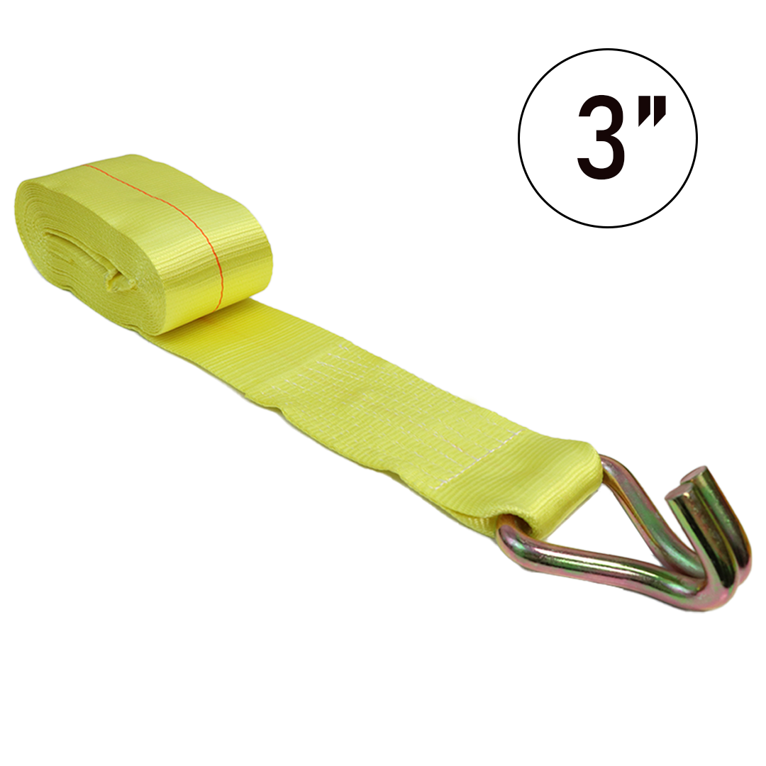 Boxer 3" Winch Strap with Twin J Hook