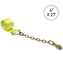 Boxer 4" Winch Strap with Grade 70 Chain Hook Extension, 16,200-lb Capacity-5