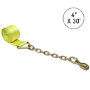 Boxer 4" Winch Strap with Grade 70 Chain Hook Extension, 16,200-lb Capacity-6