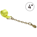 Boxer 4" Winch Strap with Grade 70 Chain Hook Extension, 16,200-lb Capacity-1