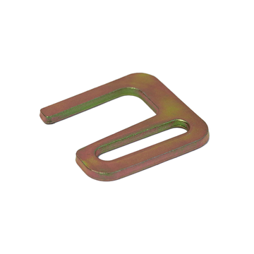 Heavy-Duty 2" Yellow Chrome Flat Slotted Hook - 1,200 lbs WLL - High-Tensile Tie-Down Anchor - 0