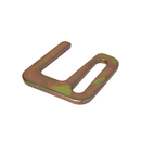 Heavy-Duty 2" Yellow Chrome Flat Slotted Hook - 1,200 lbs WLL - High-Tensile Tie-Down Anchor-3
