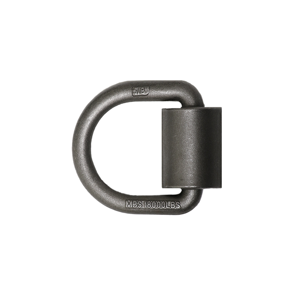 Heavy Duty 5/8" Weld-On Forged Lashing D-Ring with Mounting Bracket