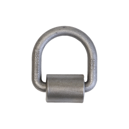 Heavy Duty 1/2" Forged Lashing D-Ring with Weld-On Mounting Bracket