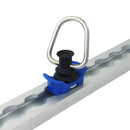 Single Stud Anchor Track Fitting with Pear Ring: Set of 4 - 2500 lbs Load Capacity-3