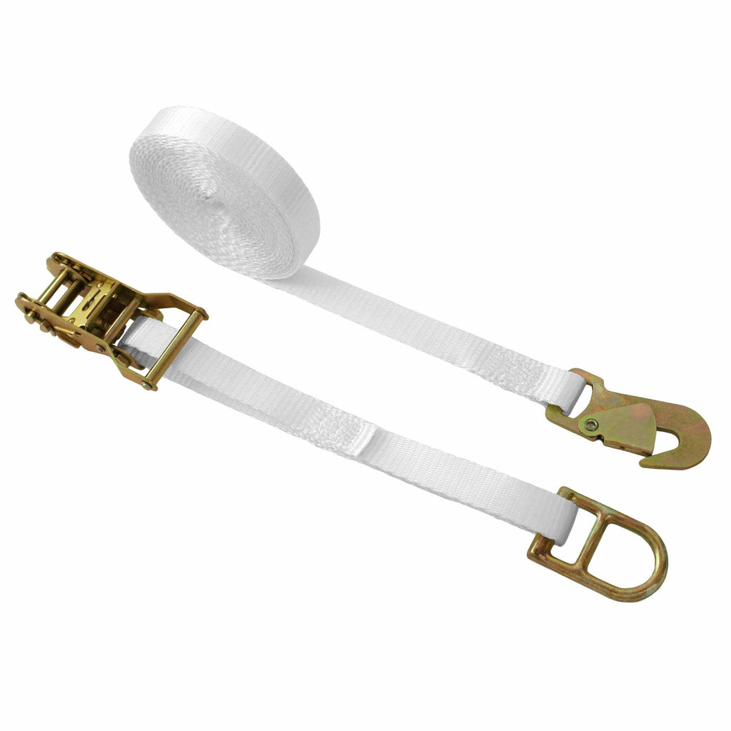 1 Inch Ratchet Tie Down with Double D ring and Snap Hook - Boxer Tools