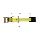 Boxer 2" Ratchet Short End Replacement Fixed End Strap with Flat Hook-3