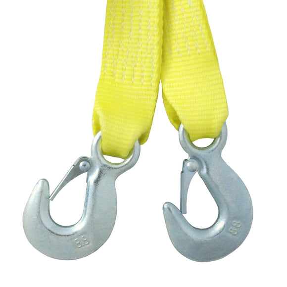 1-3/4 Inch Tow Strap with Safety Hooks - Boxer Tools