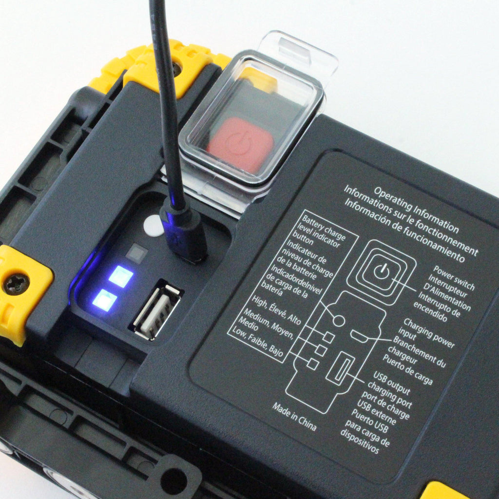 6W Rechargeable LED Work Light in Yellow - Boxer Tools