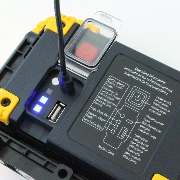 6W Rechargeable LED Work Light in Yellow - Boxer Tools