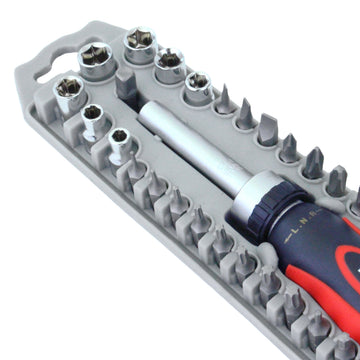 Boxer Signature Series: 36-Piece SAE Ratchet Screwdriver Bits and Sockets Set - 0