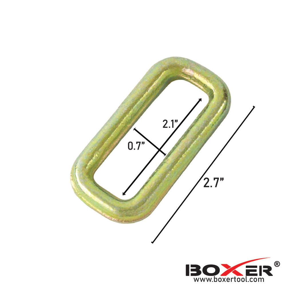 Heavy-Duty 2" Yellow Chrome Tie-Back Adjuster Ring