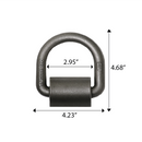 Heavy Duty 5/8" Weld-On Forged Lashing D-Ring with Mounting Bracket-4