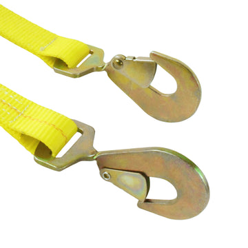Boxer RoadGuard Pro 2" x 10' Wheel Basket Straps with Ratchet Extension and Twist Snap Hooks - 0